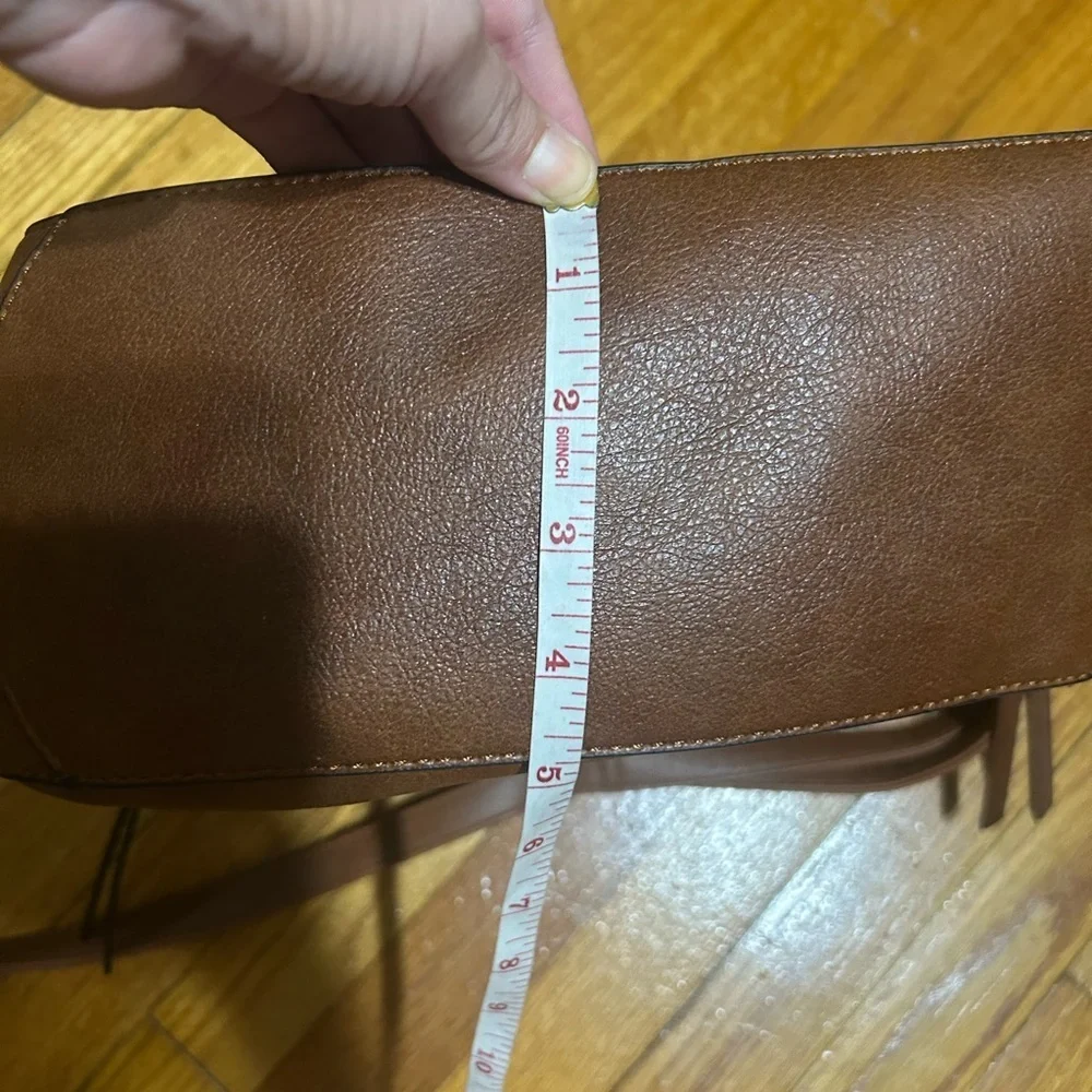 Realer Hobo Shoulder Bag Purse Vegan Leather Camel Brown Everyday Wear Casual